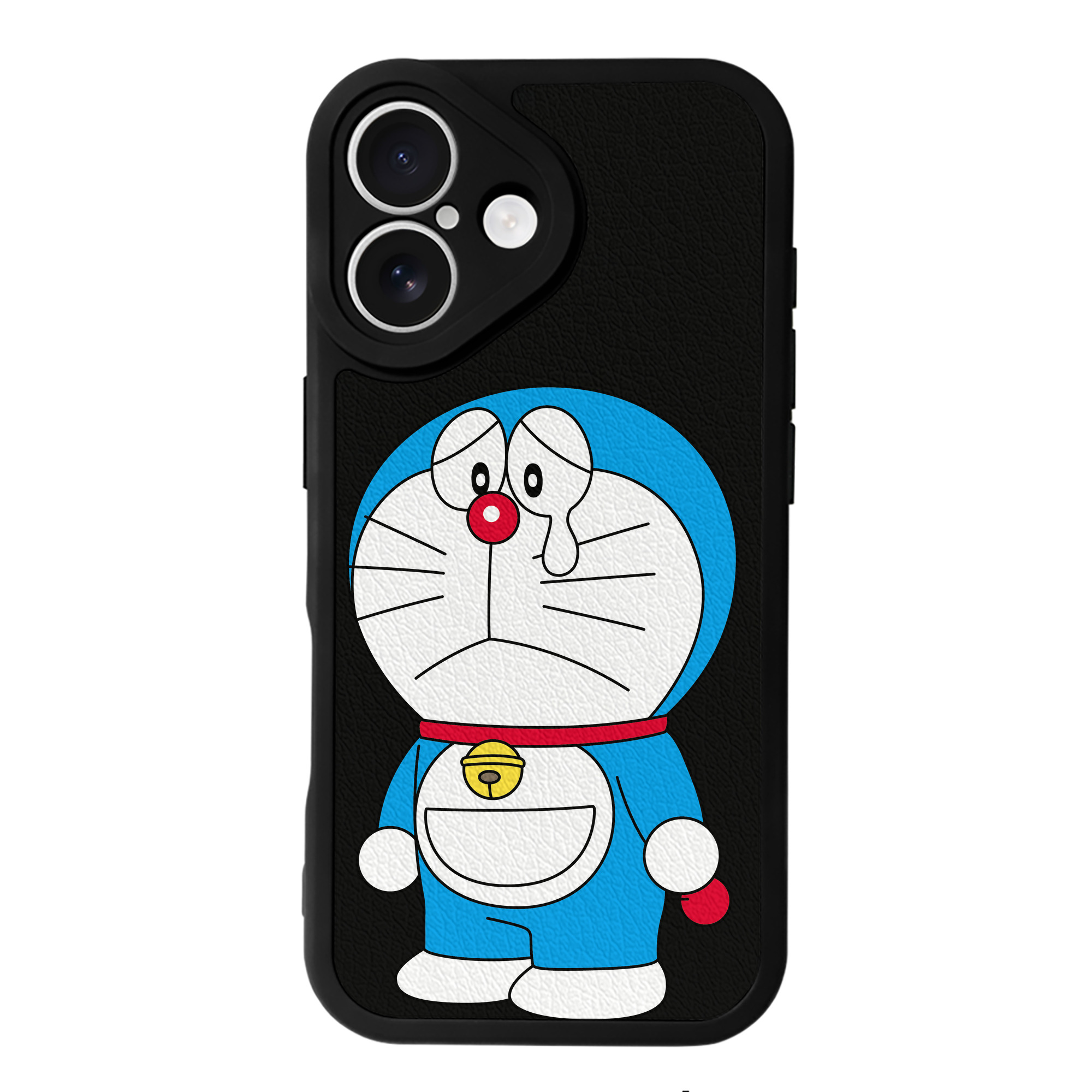（画像用） ドラえもん Doraemon 【iPhone 16シリーズ対応】シリコンスマホケース（レザー調） 材質：シリコン